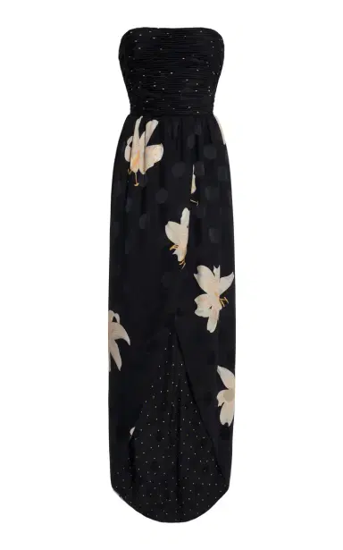 Valentino Garavani Apres L'Hiver Silk Maxi Dress | Thumbnail 9 Valentino Garavani Apres L'Hiver Silk Maxi Dress | Thumbnail 9
