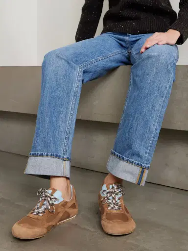 Bottega Veneta Orbit Leather-trimmed Suede And Shell Sneakers | Thumbnail 2 Bottega Veneta Orbit Leather-trimmed Suede And Shell Sneakers | Thumbnail 2