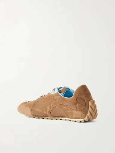 Bottega Veneta Orbit Leather-trimmed Suede And Shell Sneakers | Thumbnail 3 Bottega Veneta Orbit Leather-trimmed Suede And Shell Sneakers | Thumbnail 3