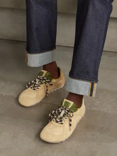 Bottega Veneta Orbit Leather-trimmed Suede And Shell Sneakers | Thumbnail 2 Bottega Veneta Orbit Leather-trimmed Suede And Shell Sneakers | Thumbnail 2