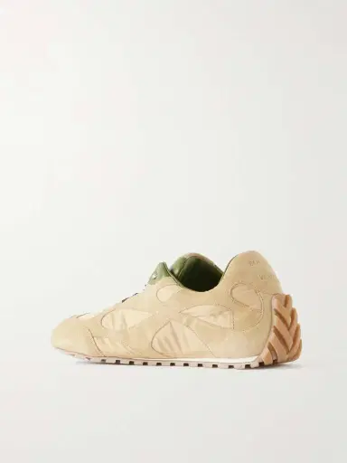 Bottega Veneta Orbit Leather-trimmed Suede And Shell Sneakers | Thumbnail 3 Bottega Veneta Orbit Leather-trimmed Suede And Shell Sneakers | Thumbnail 3