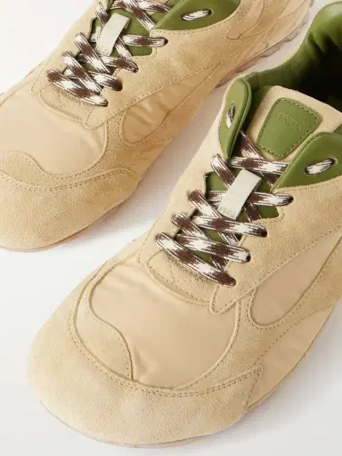 Bottega Veneta Orbit Leather-trimmed Suede And Shell Sneakers | Thumbnail 4 Bottega Veneta Orbit Leather-trimmed Suede And Shell Sneakers | Thumbnail 4