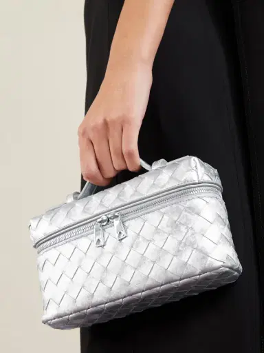 Bottega Veneta Bang Bang Intrecciato Distressed Metallic Leather Tote | Thumbnail 4 Bottega Veneta Bang Bang Intrecciato Distressed Metallic Leather Tote | Thumbnail 4