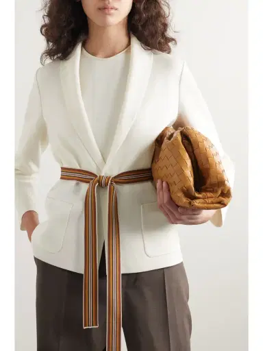 Loro Piana Belted Silk And Cotton-blend Cardigan | Thumbnail 3 Loro Piana Belted Silk And Cotton-blend Cardigan | Thumbnail 3