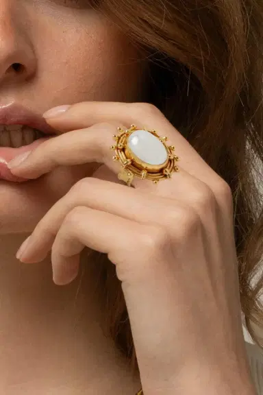 Sylvia Toledano Pearl Stone Dot Ring | Thumbnail 5 Sylvia Toledano Pearl Stone Dot Ring | Thumbnail 5