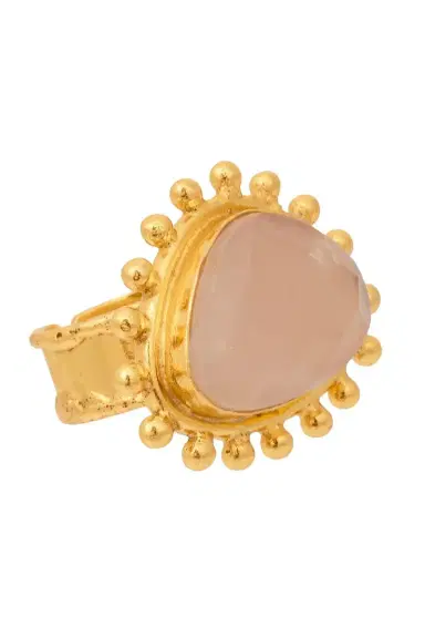 Sylvia Toledano Pink Quartz Dot Ring | Thumbnail 4 Sylvia Toledano Pink Quartz Dot Ring | Thumbnail 4