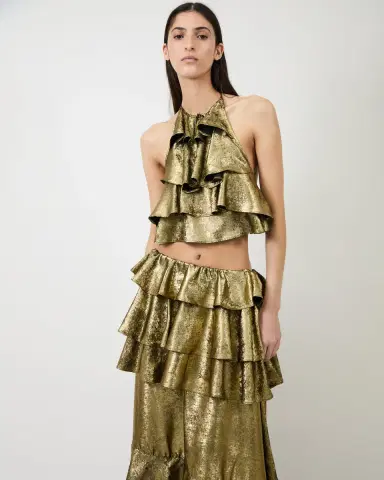 Aknvas The Bodil ruffle top in | Thumbnail 2 Aknvas The Bodil ruffle top in | Thumbnail 2