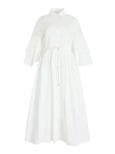 Rosie Assoulin Cotton Poplin Fiesta Shirtdress | Thumbnail 1 Rosie Assoulin Cotton Poplin Fiesta Shirtdress | Thumbnail 1