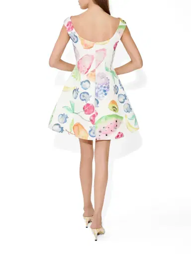 Rosie Assoulin Fruit Cotton Faille Halo Mini Dress | Thumbnail 5 Rosie Assoulin Fruit Cotton Faille Halo Mini Dress | Thumbnail 5