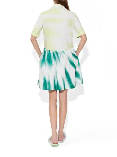 Rosie Assoulin Tie-Dye Cotton Poplin Mini Gathered Shirtdress | Thumbnail 5 Rosie Assoulin Tie-Dye Cotton Poplin Mini Gathered Shirtdress | Thumbnail 5
