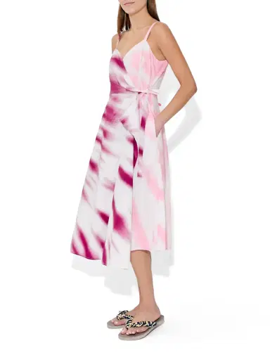 Rosie Assoulin Tie-Dye Cotton Poplin That’s a Wrap! Dress | Thumbnail 2 Rosie Assoulin Tie-Dye Cotton Poplin That’s a Wrap! Dress | Thumbnail 2