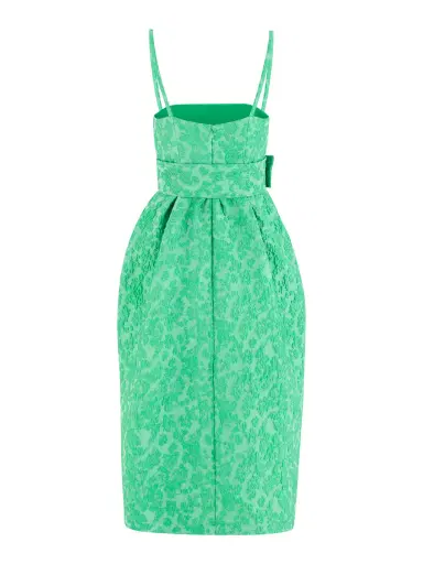 Rosie Assoulin Wildflower Cloqué Artichoke Belted Dress | Thumbnail 2 Rosie Assoulin Wildflower Cloqué Artichoke Belted Dress | Thumbnail 2
