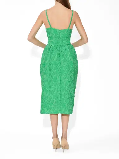 Rosie Assoulin Wildflower Cloqué Artichoke Belted Dress | Thumbnail 5 Rosie Assoulin Wildflower Cloqué Artichoke Belted Dress | Thumbnail 5