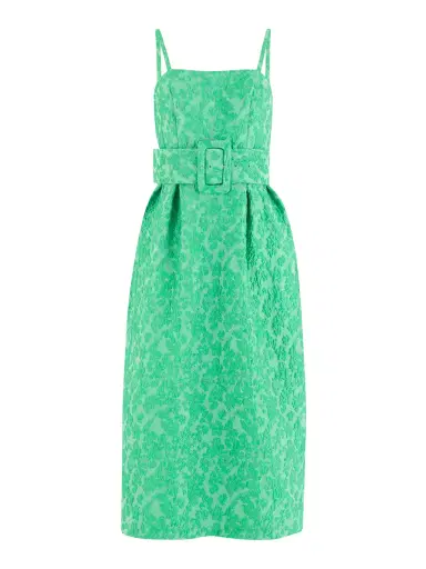 Rosie Assoulin Wildflower Cloqué Artichoke Belted Dress | Thumbnail 1 Rosie Assoulin Wildflower Cloqué Artichoke Belted Dress | Thumbnail 1