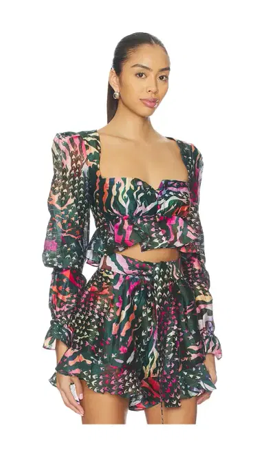 LA FUORI Graphic Jungle Top | Thumbnail 2 LA FUORI Graphic Jungle Top | Thumbnail 2
