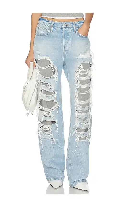 Distressed Straight Jean Distressed Straight Jean