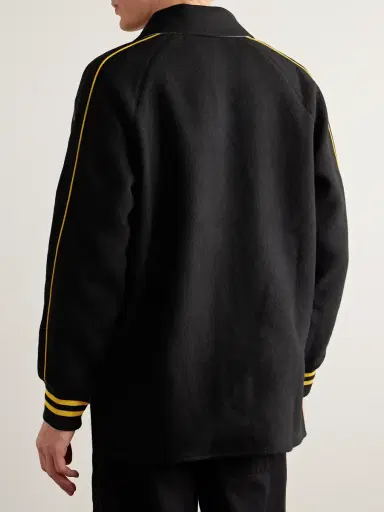 BODE Reversible Logo-Appliquéd Wool and Satin Jacket - Men | Thumbnail 3 BODE Reversible Logo-Appliquéd Wool and Satin Jacket - Men | Thumbnail 3