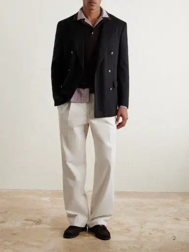 dunhill Double-Breasted Cashmere Blazer - Men | Thumbnail 2 dunhill Double-Breasted Cashmere Blazer - Men | Thumbnail 2