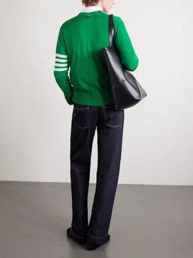 Thom Browne Striped Wool Cardigan - Men | Thumbnail 3 Thom Browne Striped Wool Cardigan - Men | Thumbnail 3