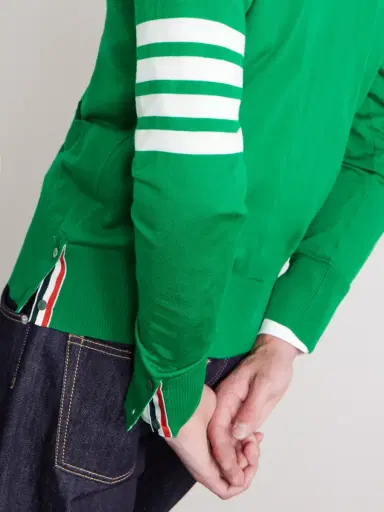 Thom Browne Striped Wool Cardigan - Men | Thumbnail 4 Thom Browne Striped Wool Cardigan - Men | Thumbnail 4