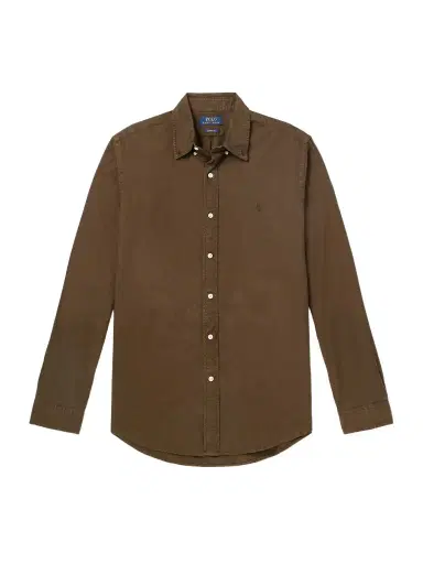 Polo Ralph Lauren Button-Down Collar Logo-Embroidered Cotton Shirt - Men | Thumbnail 1 Polo Ralph Lauren Button-Down Collar Logo-Embroidered Cotton Shirt - Men | Thumbnail 1