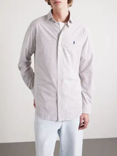 Polo Ralph Lauren Logo-Embroidered Checked Cotton Shirt - Men | Thumbnail 3 Polo Ralph Lauren Logo-Embroidered Checked Cotton Shirt - Men | Thumbnail 3