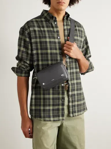 Loewe Pebble Full-Grain Leather Messenger Bag - Men | Thumbnail 2 Loewe Pebble Full-Grain Leather Messenger Bag - Men | Thumbnail 2