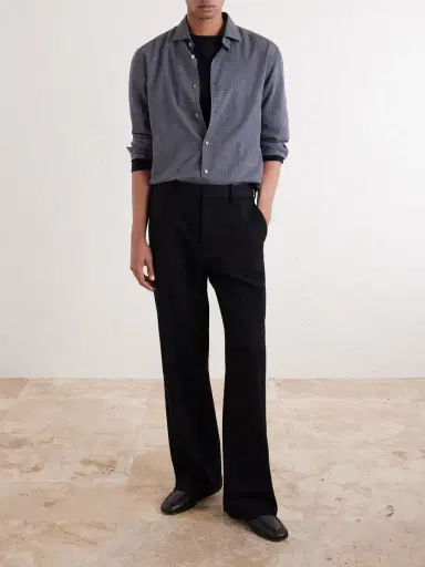Zegna Checked Cashco-Twill Shirt - Men | Thumbnail 2 Zegna Checked Cashco-Twill Shirt - Men | Thumbnail 2