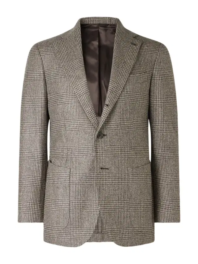 Prince of Wales Checked Wool Blazer - Men Prince of Wales Checked Wool Blazer - Men