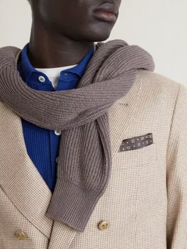 Brunello Cucinelli Printed Silk Pocket Square - Men | Thumbnail 2 Brunello Cucinelli Printed Silk Pocket Square - Men | Thumbnail 2