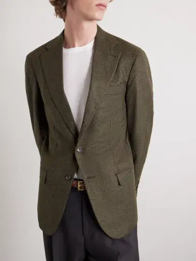 J. Mueser Waverly Prince of Wales Checked Wool Suit Jacket - Men | Thumbnail 3 J. Mueser Waverly Prince of Wales Checked Wool Suit Jacket - Men | Thumbnail 3