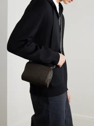 Loewe Camera Mini Logo-Appliquéd Leather Messenger Bag - Men | Thumbnail 2 Loewe Camera Mini Logo-Appliquéd Leather Messenger Bag - Men | Thumbnail 2