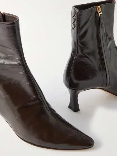 Bottega Veneta Sofia Glossed-leather Ankle Boots | Thumbnail 4 Bottega Veneta Sofia Glossed-leather Ankle Boots | Thumbnail 4