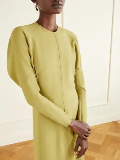 Victoria Beckham Crepe Midi Dress | Thumbnail 3 Victoria Beckham Crepe Midi Dress | Thumbnail 3
