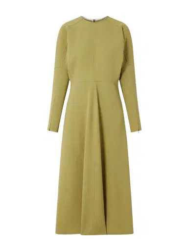 Victoria Beckham Crepe Midi Dress | Thumbnail 1 Victoria Beckham Crepe Midi Dress | Thumbnail 1