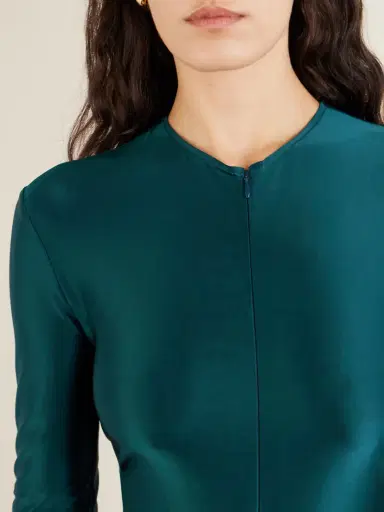 Victoria Beckham Gathered Satin Gown | Thumbnail 4 Victoria Beckham Gathered Satin Gown | Thumbnail 4