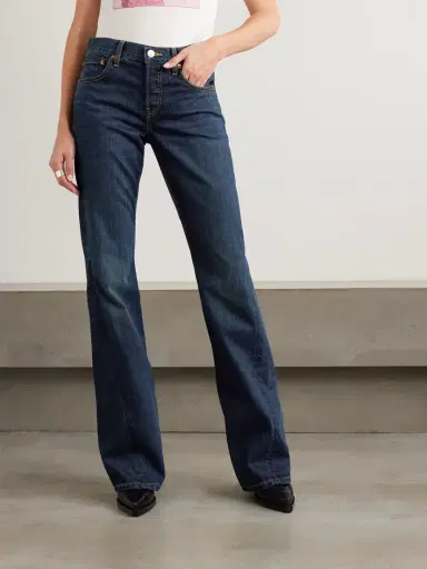 RE/DONE Twisted Mid-rise Bootcut Jeans | Thumbnail 4 RE/DONE Twisted Mid-rise Bootcut Jeans | Thumbnail 4
