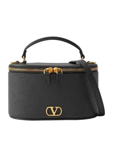 Valentino Garavani Vanity Case Textured-leather Shoulder Bag | Thumbnail 1 Valentino Garavani Vanity Case Textured-leather Shoulder Bag | Thumbnail 1