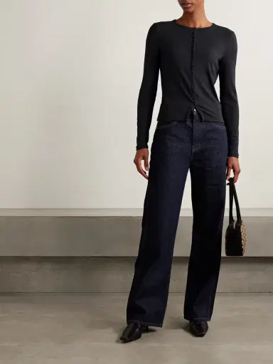 Frame The Rib Splay Stretch-modal Jersey Top | Thumbnail 2 Frame The Rib Splay Stretch-modal Jersey Top | Thumbnail 2