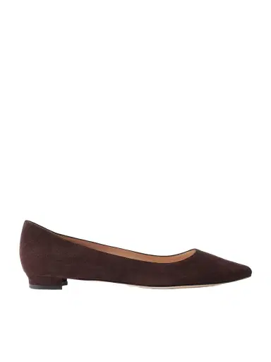 Manolo Blahnik Bb Suede Ballet Flats | Thumbnail 1 Manolo Blahnik Bb Suede Ballet Flats | Thumbnail 1