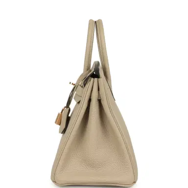 HERMÈS Hermes Birkin 25 Gris Tourterelle Togo Rose Gold Hardware | Thumbnail 3 HERMÈS Hermes Birkin 25 Gris Tourterelle Togo Rose Gold Hardware | Thumbnail 3