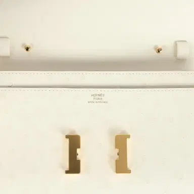 HERMÈS Hermes Constance Wallet To Go Nata Ostrich Gold Hardware | Thumbnail 7 HERMÈS Hermes Constance Wallet To Go Nata Ostrich Gold Hardware | Thumbnail 7