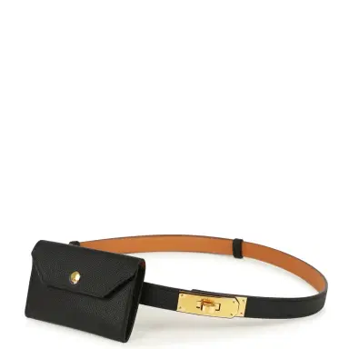 HERMÈS Hermes Kelly Pocket Belt 18 Black Epsom Gold Hardware | Thumbnail 1 HERMÈS Hermes Kelly Pocket Belt 18 Black Epsom Gold Hardware | Thumbnail 1
