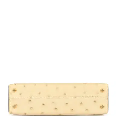 HERMÈS Hermes Kelly Sellier 20 Parchemin Ostrich Gold Hardware | Thumbnail 6 HERMÈS Hermes Kelly Sellier 20 Parchemin Ostrich Gold Hardware | Thumbnail 6