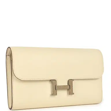 HERMÈS Pre-owned Hermes Constance Wallet To Go Nata Epsom Marquette Palladium Hardware | Thumbnail 2 HERMÈS Pre-owned Hermes Constance Wallet To Go Nata Epsom Marquette Palladium Hardware | Thumbnail 2