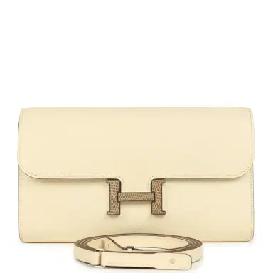 HERMÈS Pre-owned Hermes Constance Wallet To Go Nata Epsom Marquette Palladium Hardware | Thumbnail 1 HERMÈS Pre-owned Hermes Constance Wallet To Go Nata Epsom Marquette Palladium Hardware | Thumbnail 1