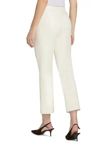 Cinq à Sept Women's Loren Quilted Faux-Leather Boot-Cut Crop Pants - | Thumbnail 5 Cinq à Sept Women's Loren Quilted Faux-Leather Boot-Cut Crop Pants - | Thumbnail 5