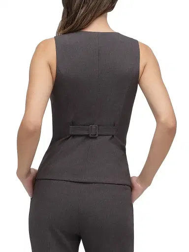 Favorite Daughter Women's The Jones Vest - Grey Suiting - Size XS | Thumbnail 6 Favorite Daughter Women's The Jones Vest - Grey Suiting - Size XS | Thumbnail 6