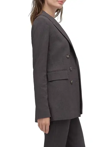 Favorite Daughter Women's The Phoebe Double-Breasted Blazer - Grey Suiting - Size XS | Thumbnail 5 Favorite Daughter Women's The Phoebe Double-Breasted Blazer - Grey Suiting - Size XS | Thumbnail 5