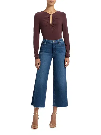 Frame Women's The Keyhole Matte Jersey Top | Thumbnail 2 Frame Women's The Keyhole Matte Jersey Top | Thumbnail 2